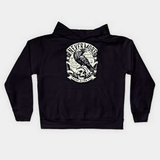 Edgar Allan Poe Nevermore Quoth The Raven Kids Hoodie